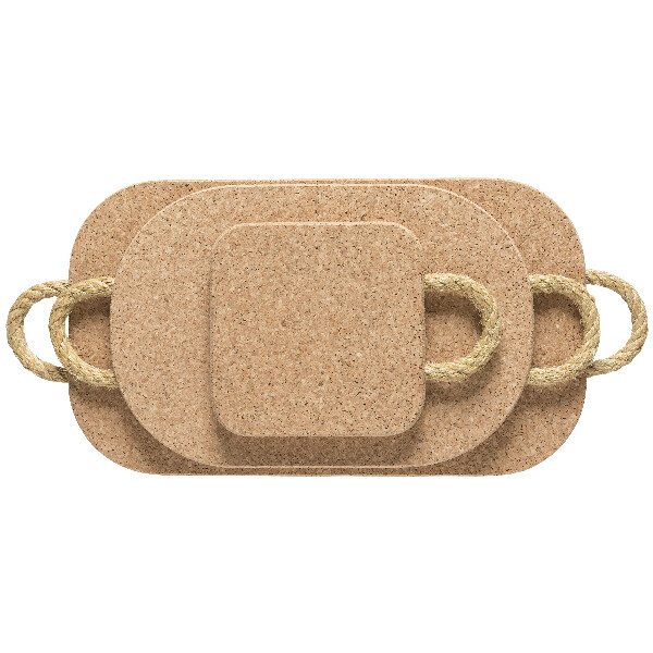 Podložka, set 3ks, 48x22cm, CORK COLLECTION, natural (DOPREDAJ)|Casafina