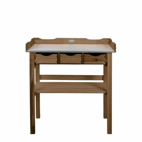 Table for transplanting plants, brown, 80x38x113cm|Esschert Design