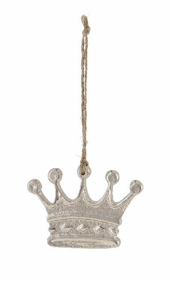 Crown pendant, silver, 6x8.5x0.5cm * (SALE)|Ego Dekor