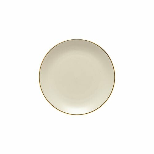 Dessert plate 21 cm, AUGUSTA, Natural-gold (SALE)|Costa Nova