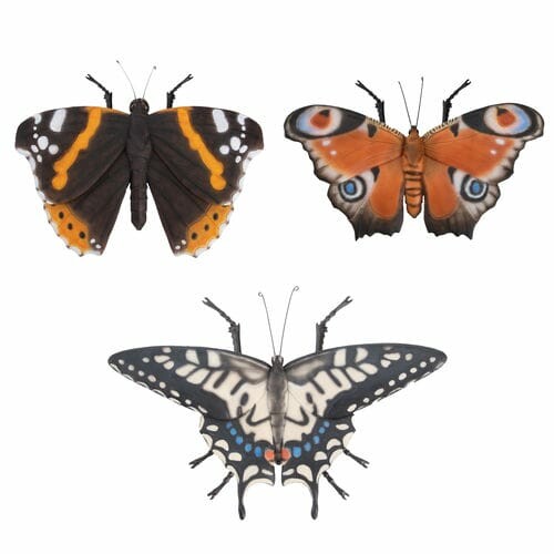 Zwierzęta i figurki OUTDOOR „TRUE TO NATURE” Motyl, 31 x 6,5 x 27 cm, opakowanie zawiera 3 sztuki!|Esschert Design
