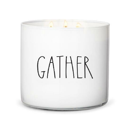 MODERN FARMHOUSE candle 0.41 KG GATHER, aromatic in a jar, 3 wicks|Goose Creek