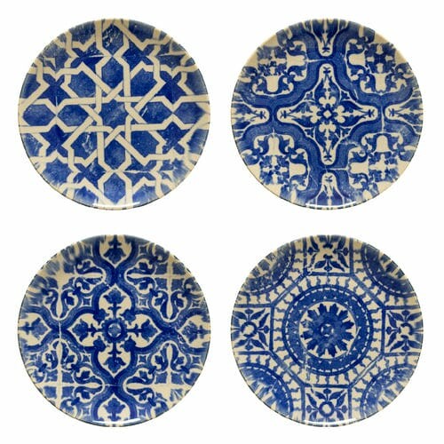 Dessert plate - set of 4 21cm, ELEMENTS, Algarve|Costa Nova