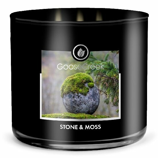 Sviečka MEN'S COLLECTION 0,41 KG STONE & MOSS, aromatická v dóze, 3 knôty | Goose Creek