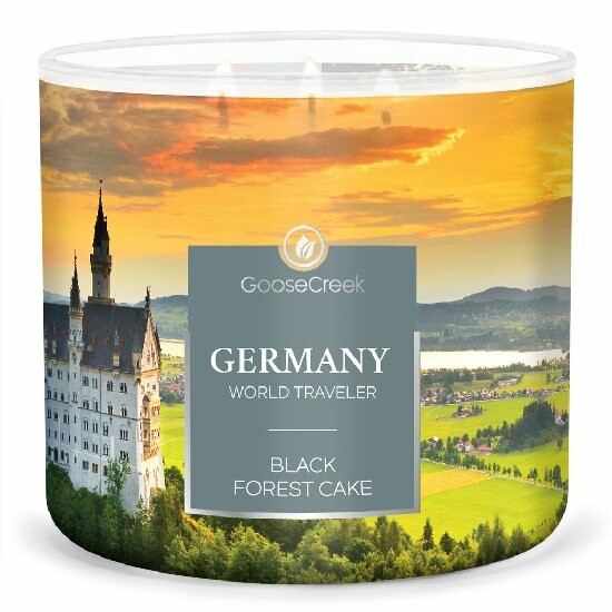 Sviečka WORLD TRAVELER 0,45 KG BLACK FOREST CAKE, aromatická v dóze | Goose Creek