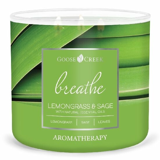 Svíčka AROMATHERAPY 0,41 KG LEMONGRASS & SAGE, aromatická v dóze, 3 knoty|Goose Creek