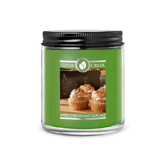 Sviečka s 1-knotom 0,2 KG APPLE CHEESECAKE CUPCAKE, aromatická v dóze s kovovou pokrievkou | Goose Creek