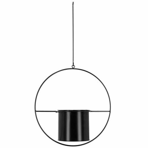 Flowerpot holder WINDOW DRESSING PLANTER hanging, black, diameter 35cm|Esschert Design