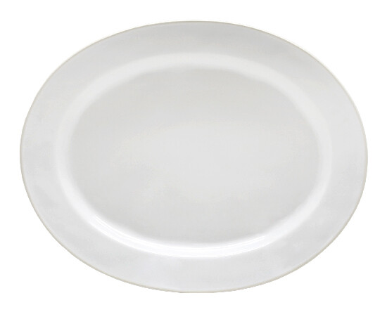 Oval tray 40cm, BEJA, white&cream|Costa Nova