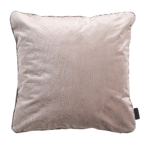 MADISON Poduszka dekoracyjna 45x45, szarobrązowy|Aksamit taupe/panama taupe OUTDOOR