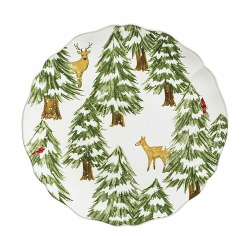 Serving plate, 34 cm, THE NUTCRACKER, white|Casafina