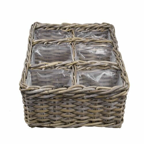 Herb basket - 6 compartments, 50x50cm (SALE)|Van Der Leeden 1915