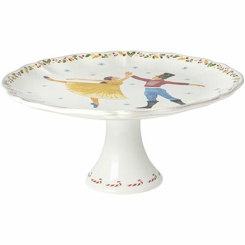 Cake tray|fruit diameter 34x15cm, THE NUTCRACKER, white|Casafina