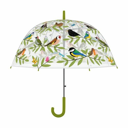 Przezroczysty parasol z ptakami CLUB, średnica 83x82cm | Esschert Design