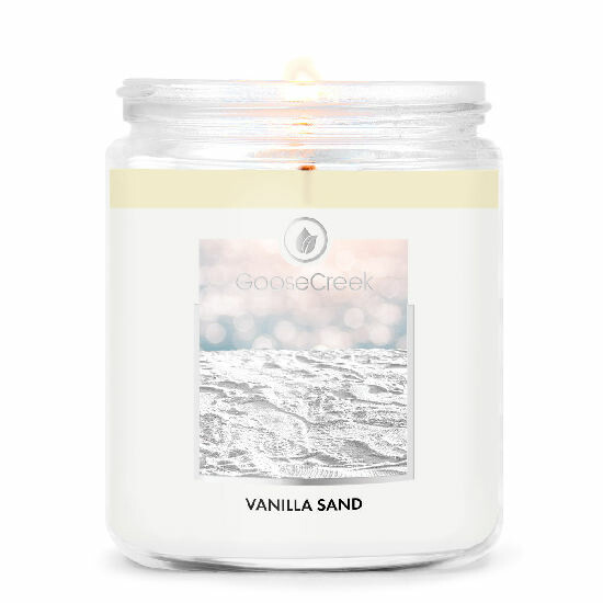 Candle with 1-wick 0.2 KG VANILLA SANDS, aromatic in a jar with a metal lid|Goose Creek