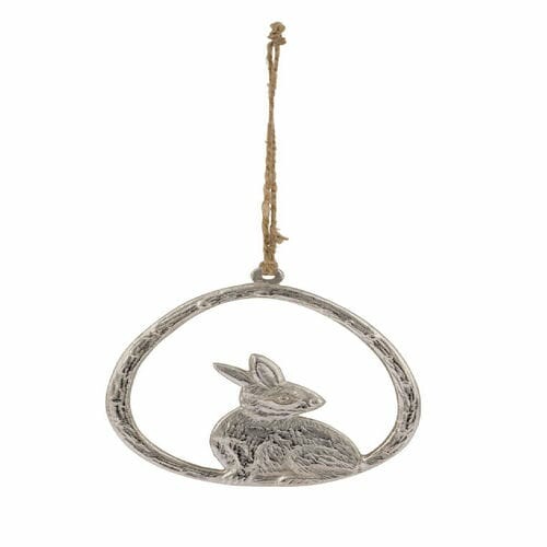 Rabbit curtain, silver, 9.3x0.8x12.2cm (SALE)|Ego Dekor