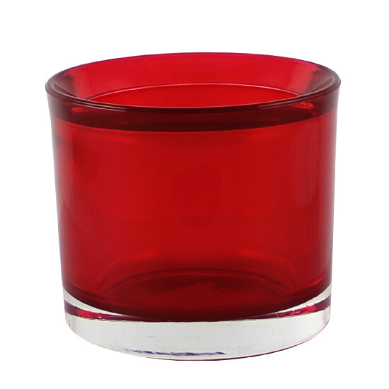 PURA candlestick, pr. 9cm, red|Ego Dekor