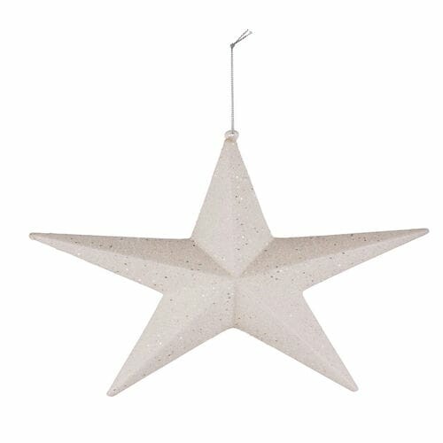 Curtain star 3D with glitter, 22.5x5x22.5cm, pc|Ego Dekor