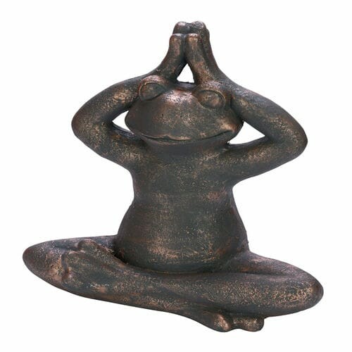 Decoration Frog YOGA, grey, 38x21.5x42.5cm, pc|Ego Dekor