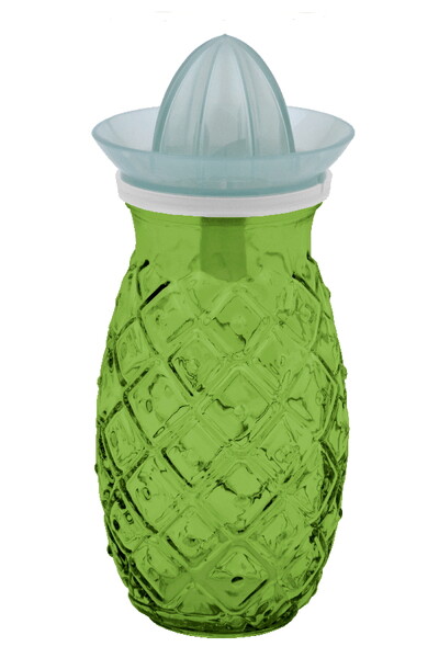 Sklenice z recyklovaného skla s odšťavňovačem ANANAS, jarní zelená, 0,7 L (DOPRODEJ) (balení obsahuje 1ks)|Vidrios San Miguel|Recycled Glass