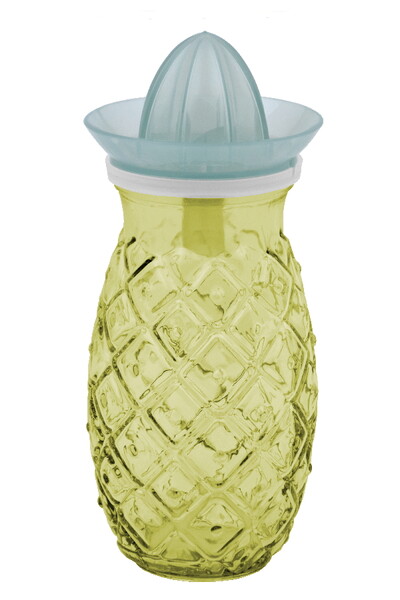 Sklenice z recyklovaného skla s odšťavňovačem ANANAS, světle žlutá, 0,7 L (DOPRODEJ) (balení obsahuje 1ks)|Vidrios San Miguel|Recycled Glass