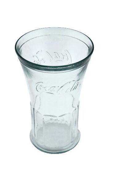 ED VIDRIOS SAN MIGUEL !RECYCLED GLASS! Poháre z recyklovaného skla kónická "COCA COLA" !LIMITOVANÁ EDÍCIA! 0,45 L