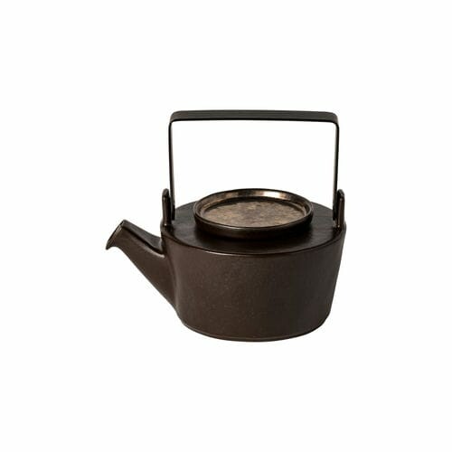 Teapot with strainer 0.6L, LAGOA, black|Metal|Costa Nova