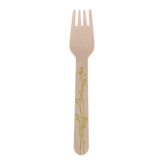 Disposable fork, HERBAL, 17cm, 20 pcs | Esschert Design