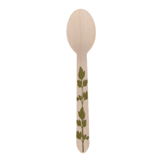 Disposable spoon, HERBAL, 16cm, 20 pcs | Esschert Design