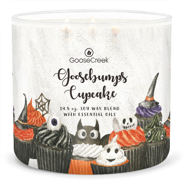 Svíčka HELLOWEEN 0,41 KG GOOSEBUMPS CUPCAKE, aromatická v dóze, 3 knoty|Goose Creek