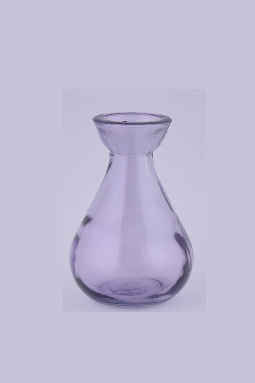 Bottle|vase, diameter 7x11cm|0.15L, purple|Ego Dekor