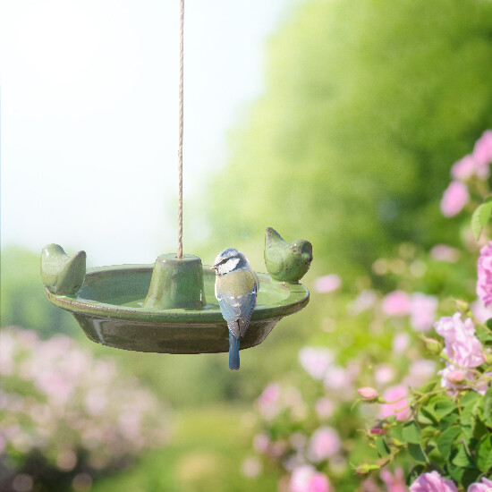 Bird bath, hanging, package contains 3 pieces!|Esschert Design