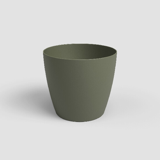 Květináč SAN REMO, 14cm, plast, zelená|DRY GREEN|Artevasi