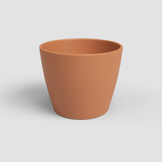 Květináč NÚBIA, 17cm, keramika, oranžová|LIGHT TERRACOTTA|Artevasi