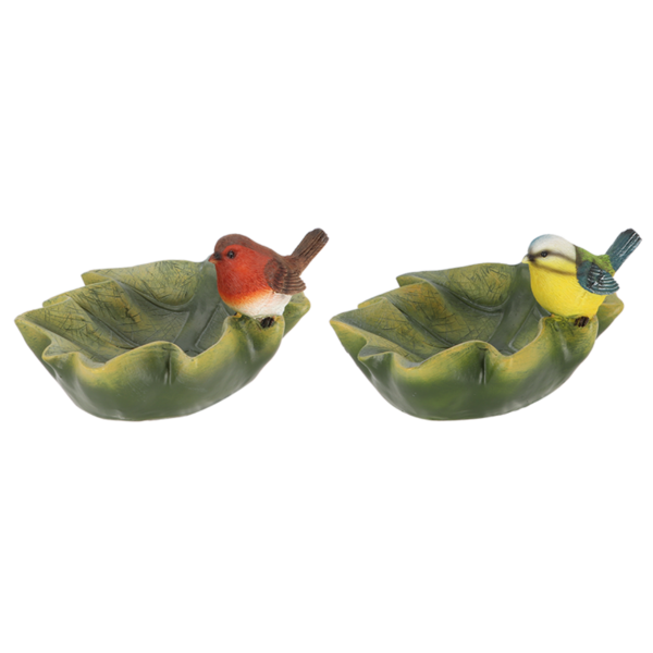 Bird feeder Animals and figures OUTDOOR "TRUE TO NATURE" Birds and leaf, width 24 cm|Esschert Design