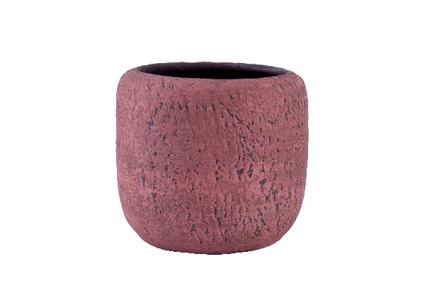 Obal na květináč keramický BELMONTE, pr.18x16cm, růžová|PINK|Ego Dekor