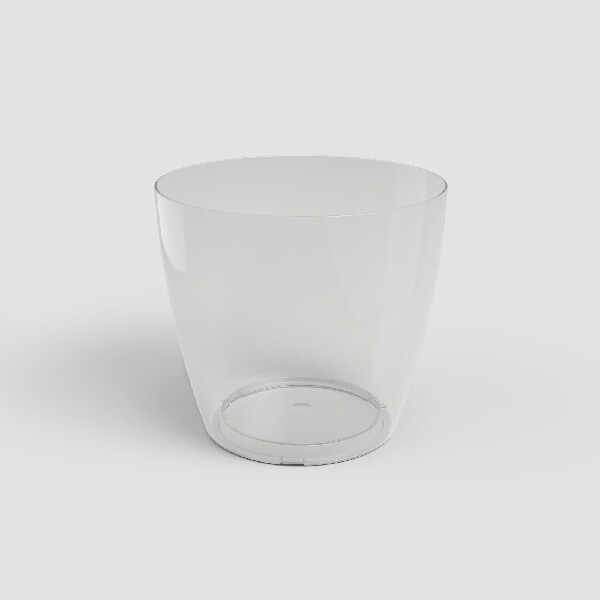 Květináč SAN REMO, 14cm, plast, čirá|TRANSPARENT|Artevasi