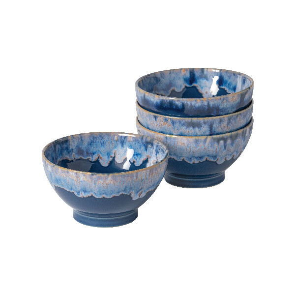 Miska - set 4ks 15cm | 0,55 L, LATTE BOWLS, modrá | Denim | Costa Nova