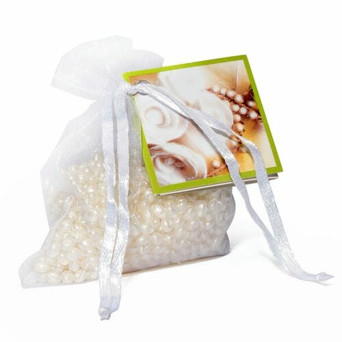 Scented bag ORGANZA 7 x 7.5 x 3 cm Flor Blanca Expositor|Boles d´olor