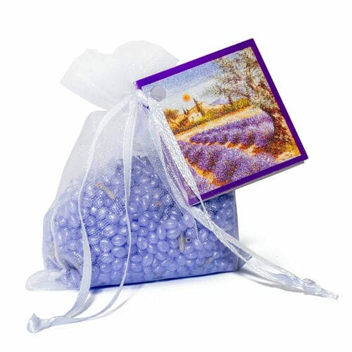 Perfume bag ORGANZA 7 x 7.5 x 3 cm Lavande Expositor|Boles d'olor