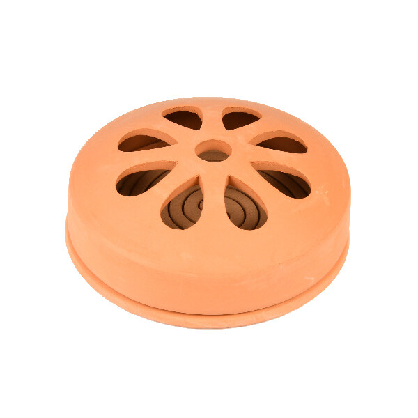 Odpuzovač komárů TERRACOTTA citronela, terakota, přírodní, 15x15x6cm|Esschert Design