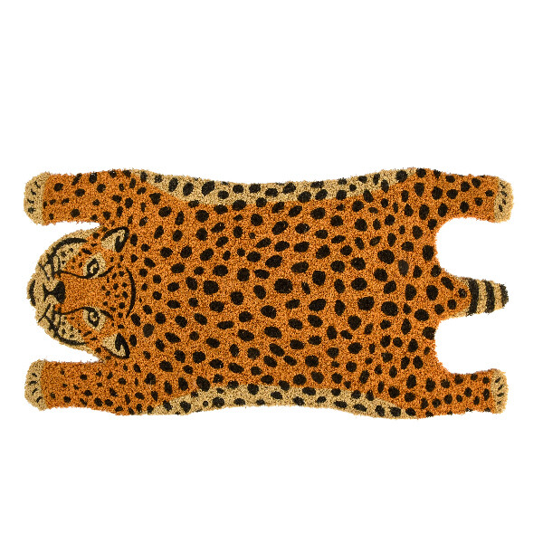 Rohožka z kokosového vlákna GEPARD CHEETAH, 75x39cm|Esschert Design