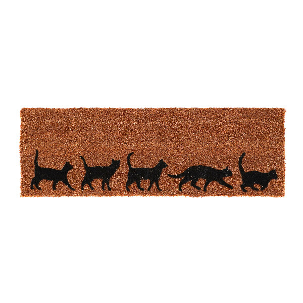 Rohožka kokosová CATS, 76x25x2cm | Esschert Design