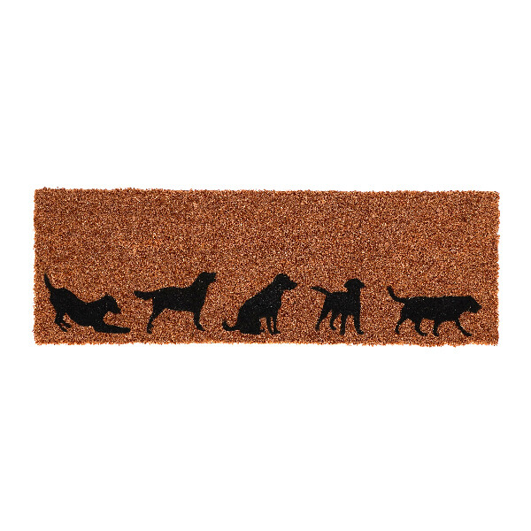 Rohožka kokosová DOGS, 76x25x2cm (DOPRODEJ)|Esschert Design