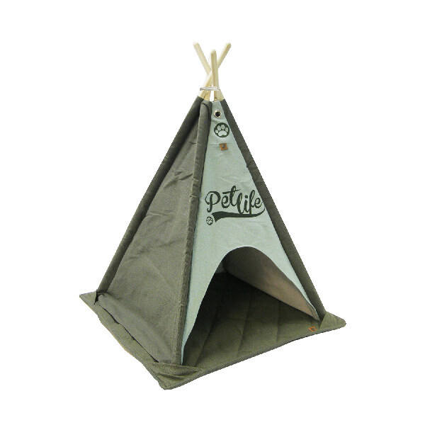 Pelech pre mačku / psa TEE-PEE PETlife 70x85cm, CANVAS, Olive / Ice | Van Baal