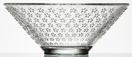 ED Bowl 0.33L, FLEURS, clear (SALE)|La Rochere