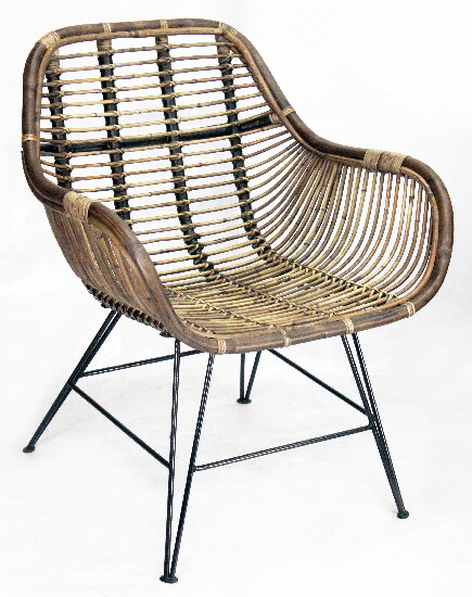 Fotel metal/rattan|Van Der Leeden 1915