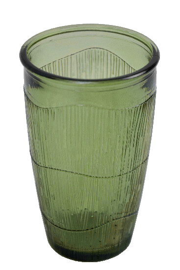 ECO Glass from recycled glass, 0.3 L, olive green (pack contains 6 pcs)|Ego Dekor