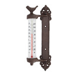 Termometr „MISCELLANEOUS”, naścienny z ptakiem, żeliwny, pudełko upominkowe|Esschert Design