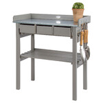 Transplant table FARMA, gray|Esschert Design